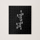 Milchstruktur von Lactose Puzzle (Vertikal)