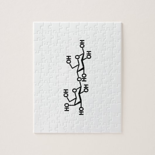 Milchstruktur von Lactose Puzzle (Vertikal)