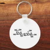 Milchstruktur von Lactose Schlüsselanhänger (Vorderseite)