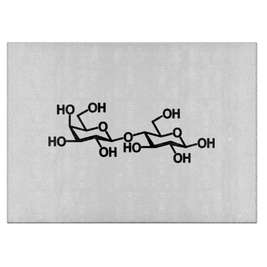 Milchstruktur von Lactose Schneidebrett (Vorderseite)