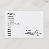 Milchstruktur von Lactose Visitenkarte (Vorderseite)