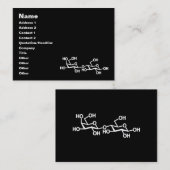 Milchstruktur von Lactose Visitenkarte (Vorne/Hinten)