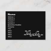 Milchstruktur von Lactose Visitenkarte (Vorderseite)