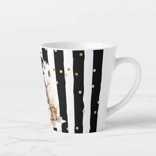 Milchtasse Klein Snowman and Stripes Var04 (Rechts)