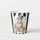 Milchtasse Klein Snowman and Stripes Var04 (Vorderseite)