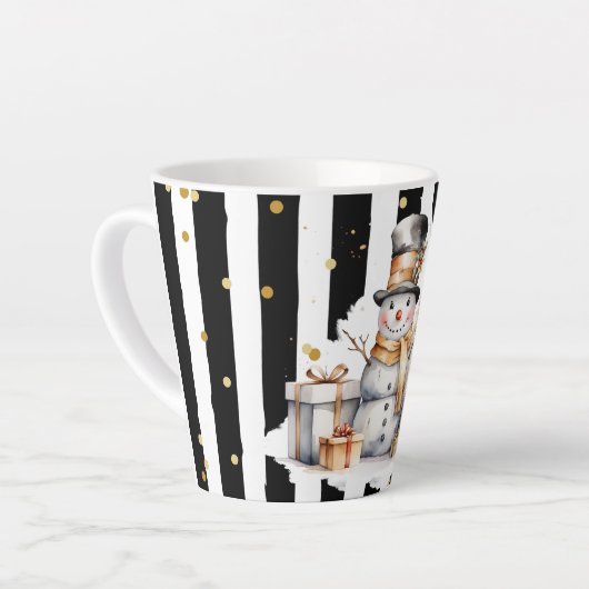 Milchtasse Klein Snowman and Stripes Var05 (Linke Ecke)