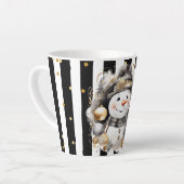 Milchtasse Klein Snowman and Stripes Var08 (Linke Ecke)