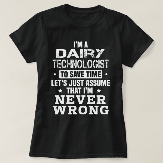 Milchtechniker T-Shirt (Design vorne)
