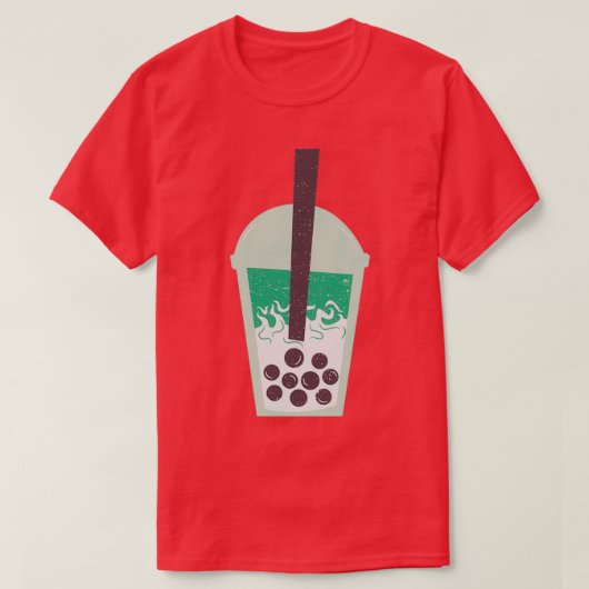 Milchtee ist Liebe sein Leben T-Shirt (Design vorne)