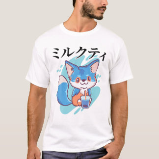 Milchtee - Niedlich Kawaii Anime Fox - Japanisch Ä T-Shirt