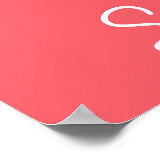 Milchtee Pink-Bubble-Tee Poster (Ecke)