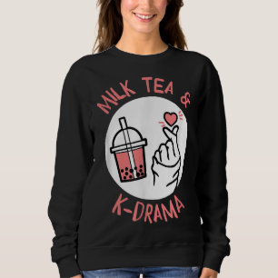 Milchtee und K-Drama-Favorit Genre and Drink Sweatshirt