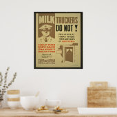 Milchtransporter Poster (Küche)