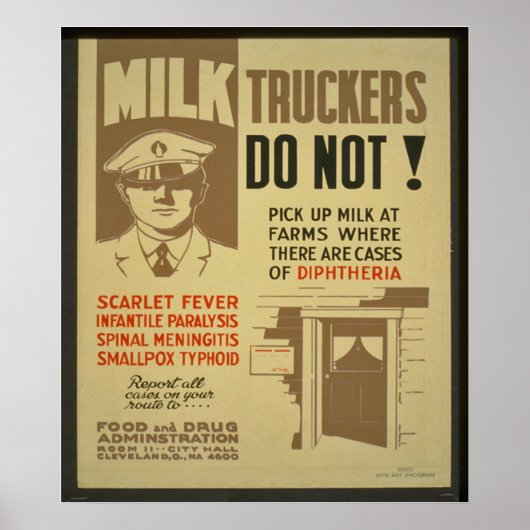 Milchtransporter Poster (Vorne)