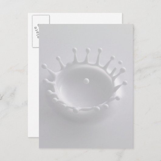 Milchtrocknung Postkarte (Vorne/Hinten)