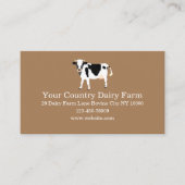 Milchviehbetrieb Visitenkarte (Vorderseite)