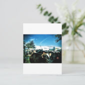 Milchwagen Postkarte (Stehend Vorderseite)