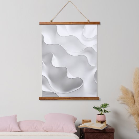 Milchwaves Wandteppich Mit Holzrahmen (Schlafzimmer)