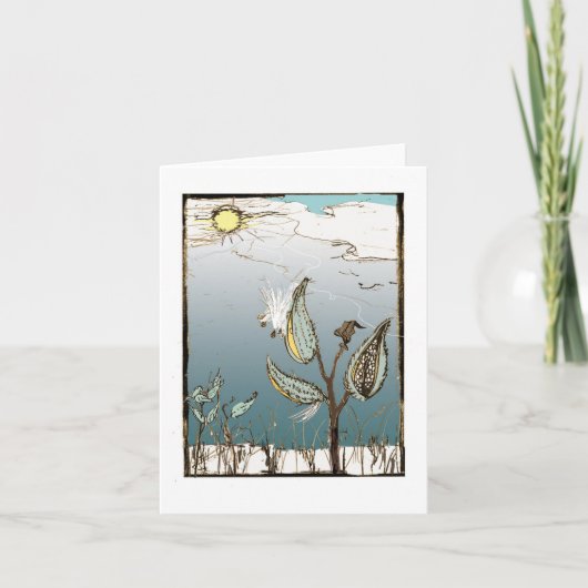 Milchweh im Winter Karte (Vorderseite)