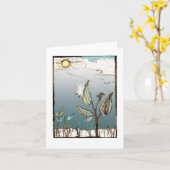 Milchweh im Winter Karte (Gelbe Blume)