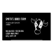 Milchwirtschaftskarte Magnetische Visitenkarte (Vorderseite)