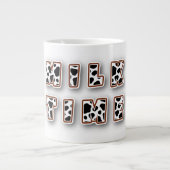 Milchzeitkuhmuster Jumbo-Tasse (Vorderseite)