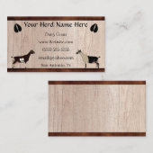 Milchziege Visitenkarte (Vorne/Hinten)