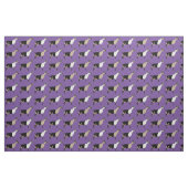 Milchziegen auf Lila Stoff (Fat Quarter (45,7 x 55,9 cm))