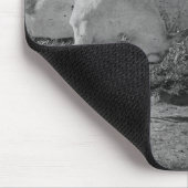 Milchziegen in schwarz-weiß mousepad (Ecke)