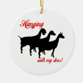 Milchziegen Keramik Ornament (Vorne)