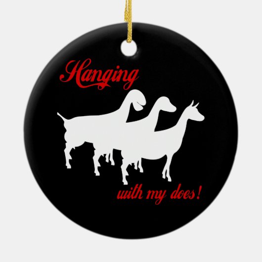 Milchziegen Keramik Ornament (Hinten)