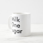 Milchzucker | Office Tee and Coffee Lover Tasse (Vorderseite Links)