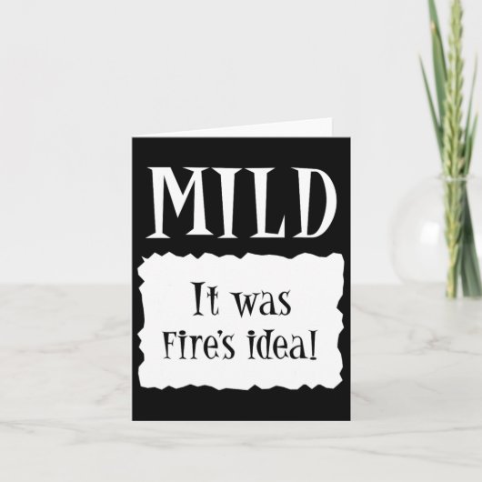 Mild - Hot Packet Halloween Taco Kostüm 1 Karte (Vorderseite)