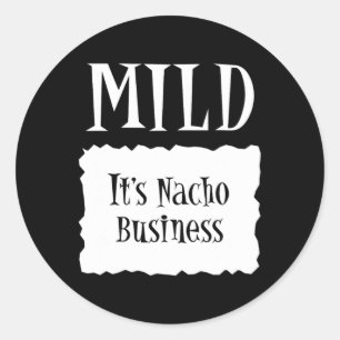 Mild - Hot Packet Halloween Taco Kostüm Runder Aufkleber
