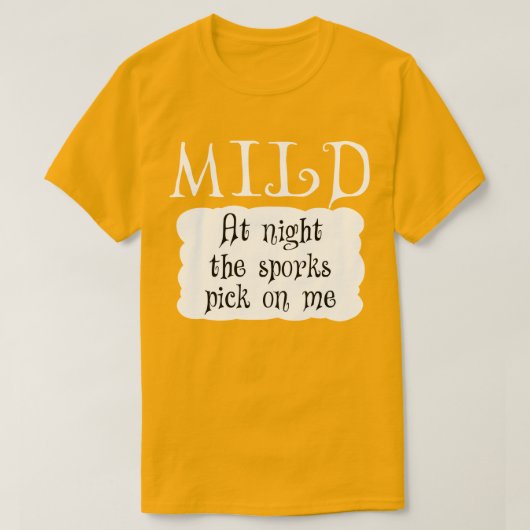 MILD Hot Packet Halloween Taco Kostüm T-Shirt (Design vorne)