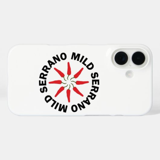 Mild Serrano iPhone Case (Rückseite (Horizontal))