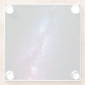 Milde, helle Farben Glasuntersetzer (Rückseite)