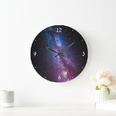 Milde, helle Farben Große Wanduhr (Zuhause)