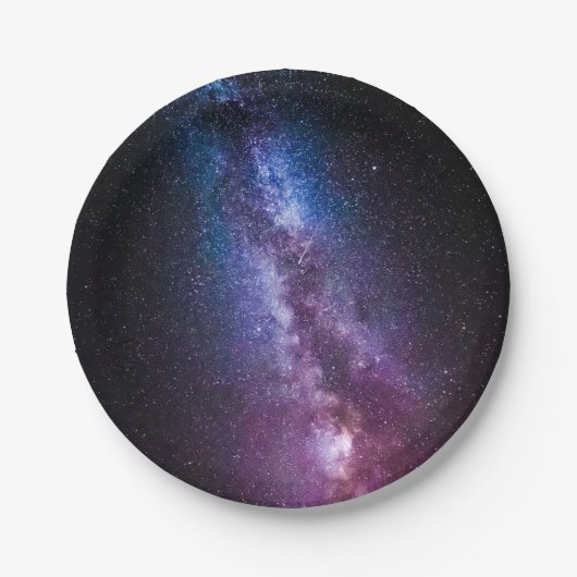 Milde, helle Farben Pappteller (Vorderseite)