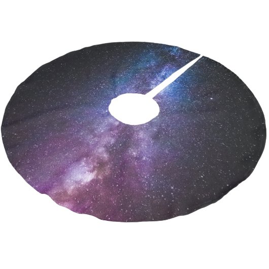 Milde, helle Farben Polyester Weihnachtsbaumdecke (Schrägansicht)