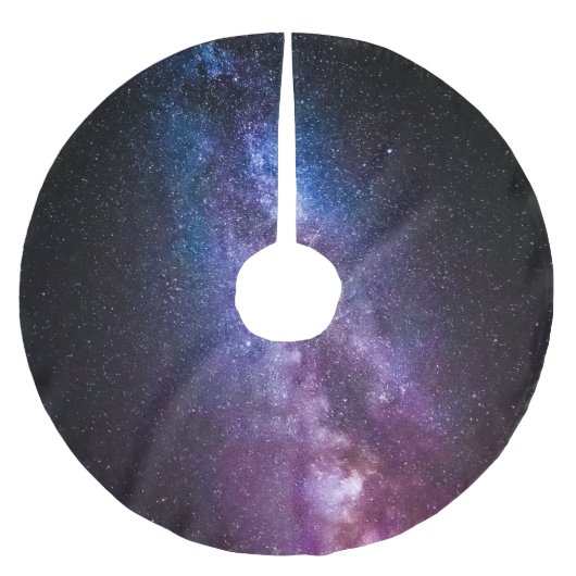 Milde, helle Farben Polyester Weihnachtsbaumdecke (Vorderseite)