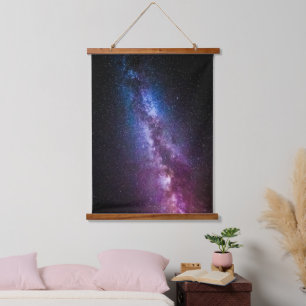 Milde, helle Farben Wandteppich Mit Holzrahmen