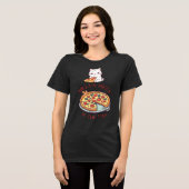 milde Pizza in der Pfanne Tri-Blend Shirt (Vorderseite voll)