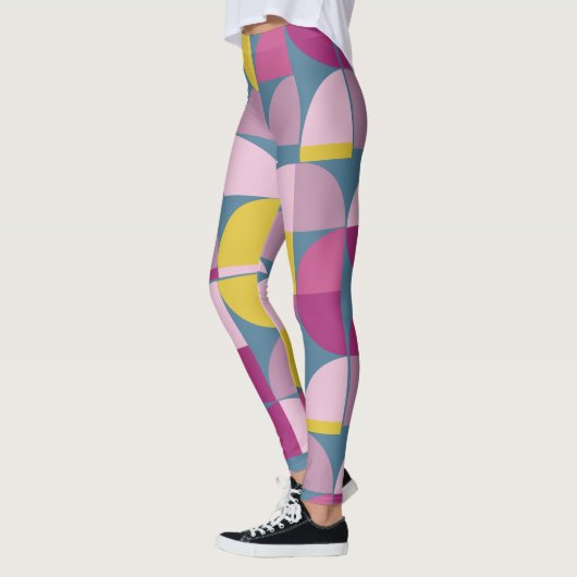 Milde psychedelische lila Rosa Farben mo Leggings (Links)