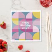 Milde psychedelische lila Rosa Farben mo Serviette (Beispiel)