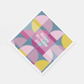 Milde psychedelische lila Rosa Farben mo Serviette (Ecke)