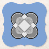 Mildes Blau Untersetzer (Vorderseite)