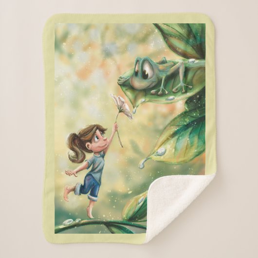 Mildes Frühjahr Sherpadecke (Vorderseite)