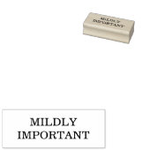 MILDLY IMPORTANT Wood Art Stamp Gummistempel (Stempel)