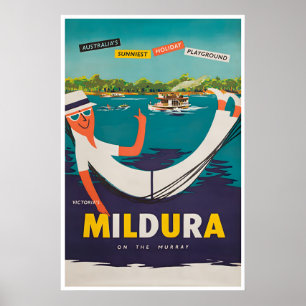 Mildura Victoria Kunst Australien Reiseplakat Poster